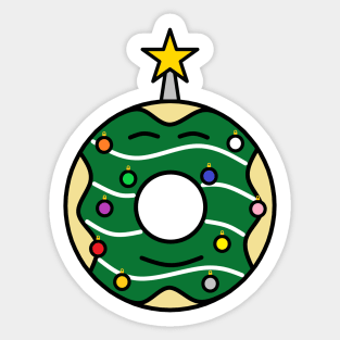 The Christmas Tree Donut Sticker